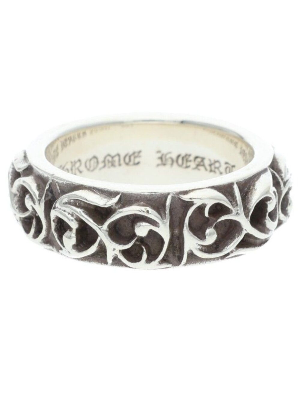 Chrome Hearts Etrnity Vine Band Eternity Silver Ring